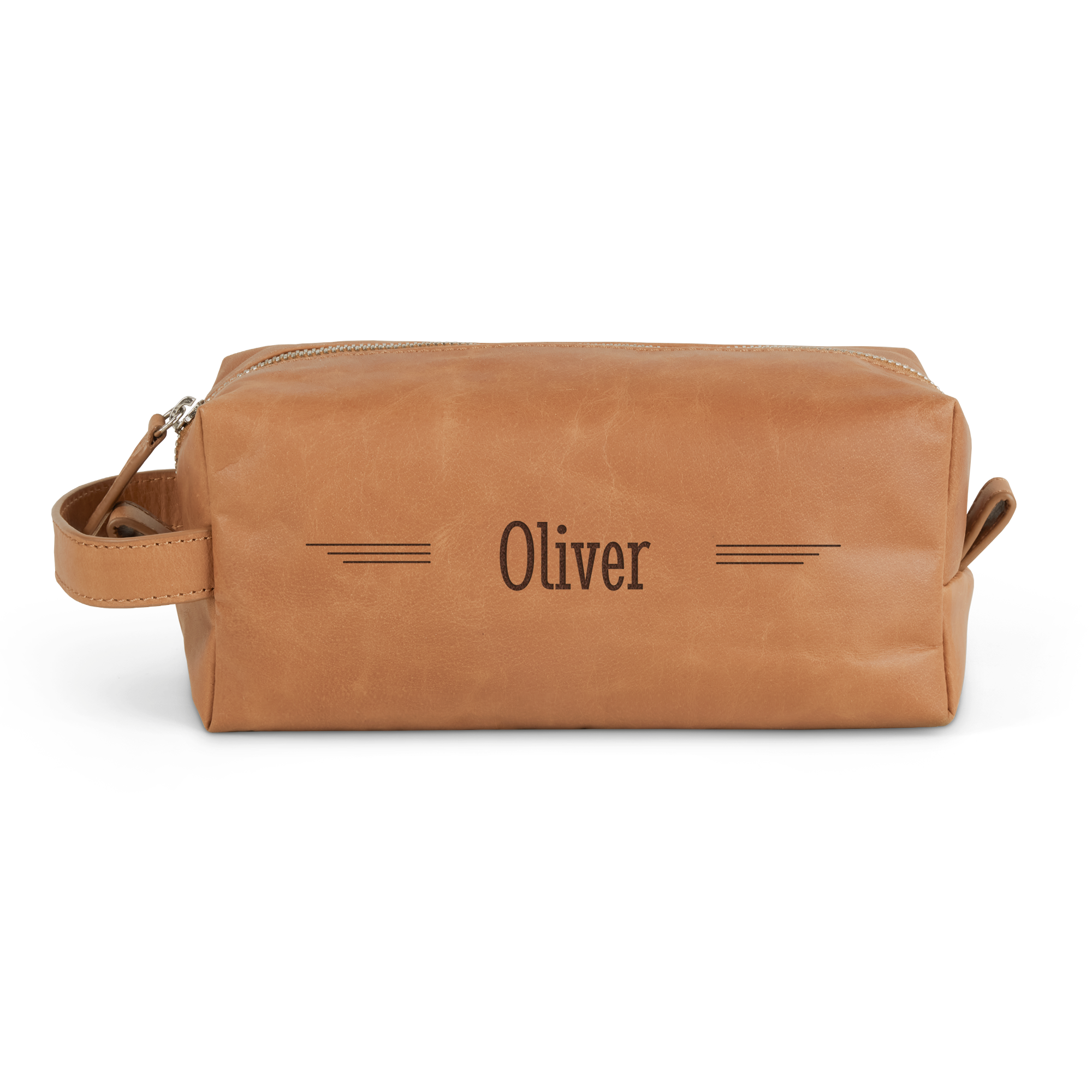 Necessaire de couro personalizada - Preto - Gravado