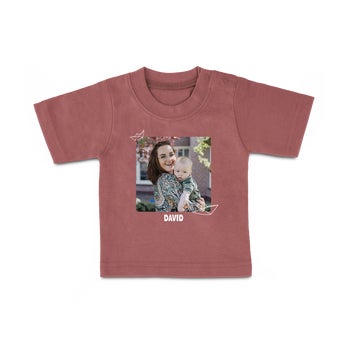 Baby T-Shirt - Short Sleeves - Pink  - 86/92