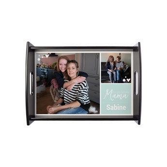 Fototablett zum Muttertag - Schwarz - Medium