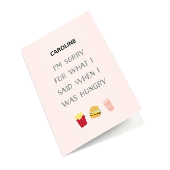 Photocard - Sorry - XL - Vertical