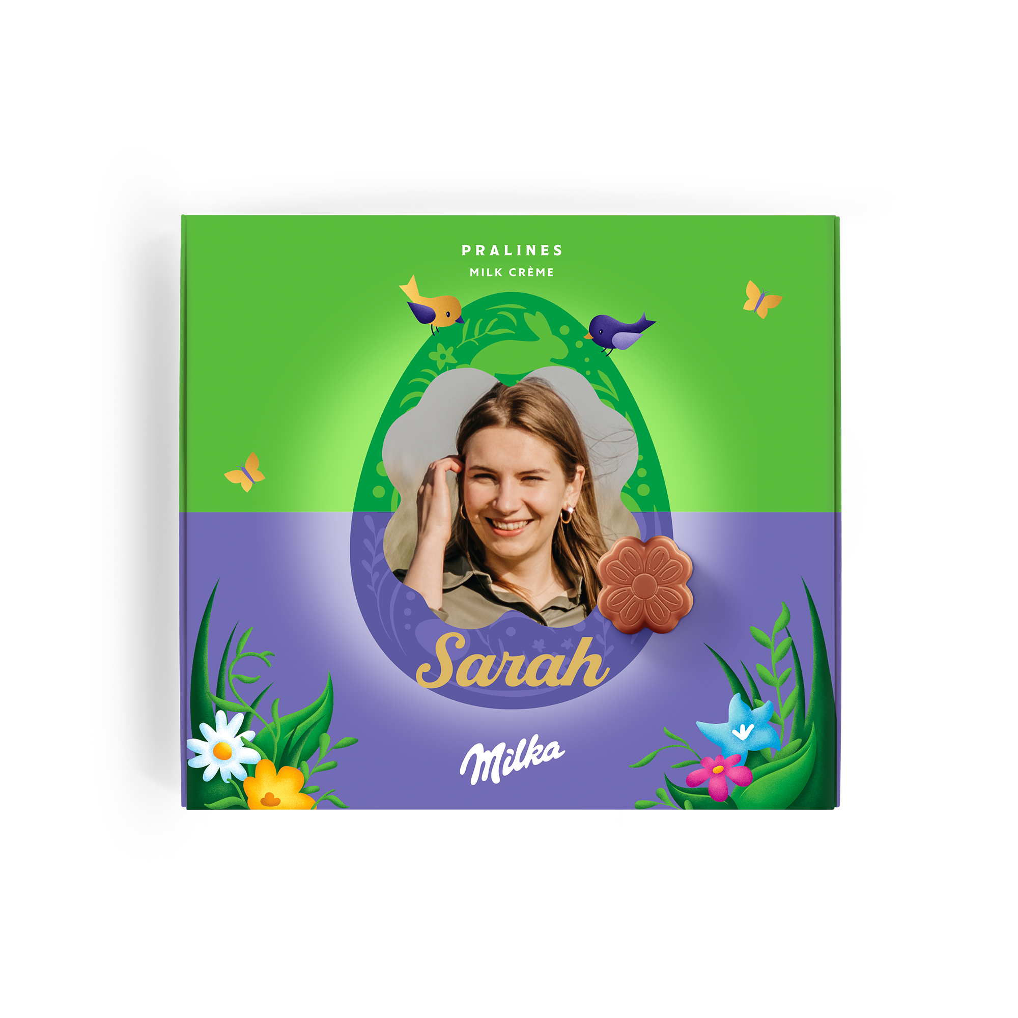 Personalised Milka Chocolate Gift Box - Easter