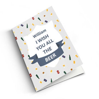 Personalised card - General - XL - Vertical