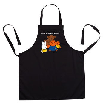 Kuchyňská zástěra miffy - černá