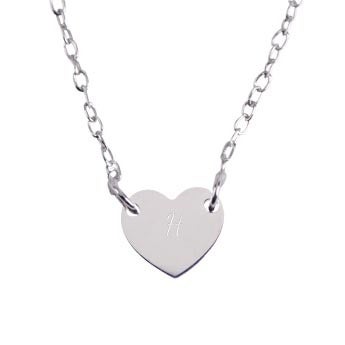 Zilveren ketting met initialen