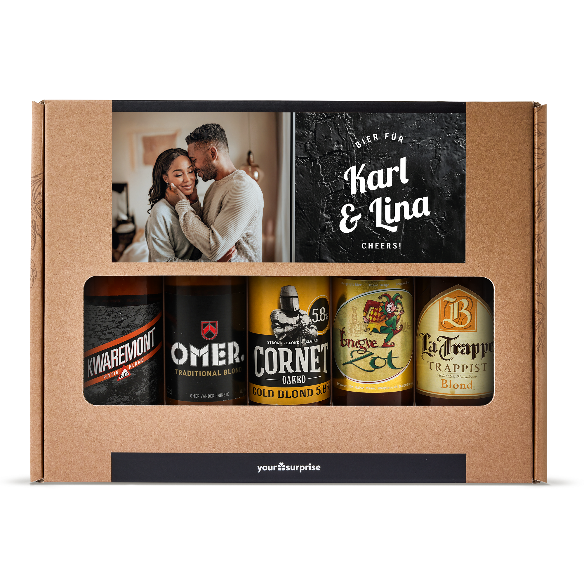 Personalisiertes Bierpaket - Geburtstag - Blond