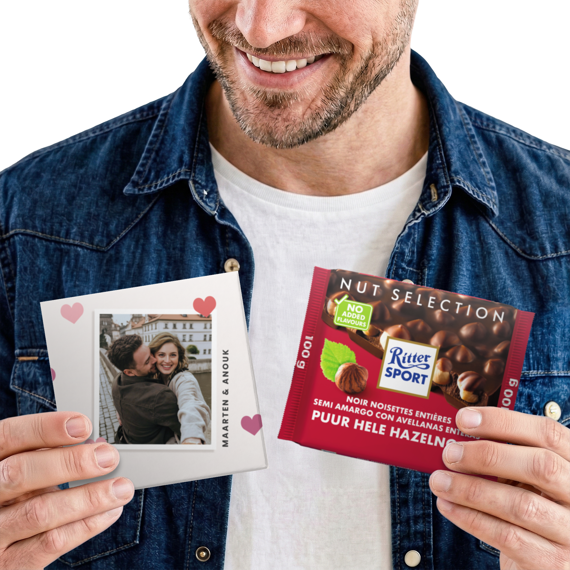 Gepersonaliseerde chocolade - Ritter Sport - Pistache 