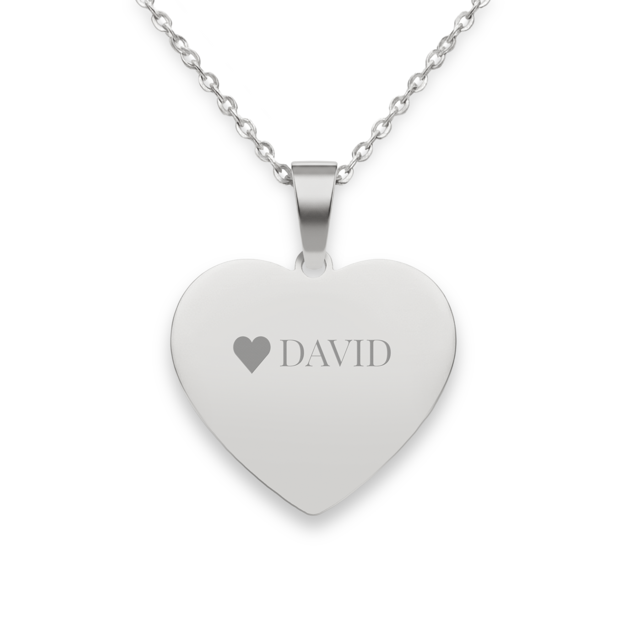 Collar Corazón grabado