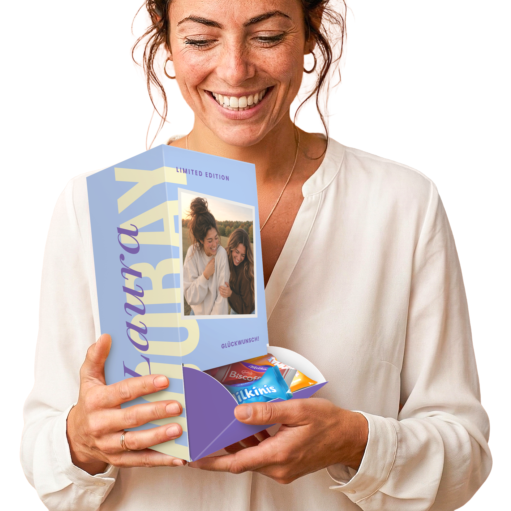Personalisierter Schokoladenspender mit Milka Favourites