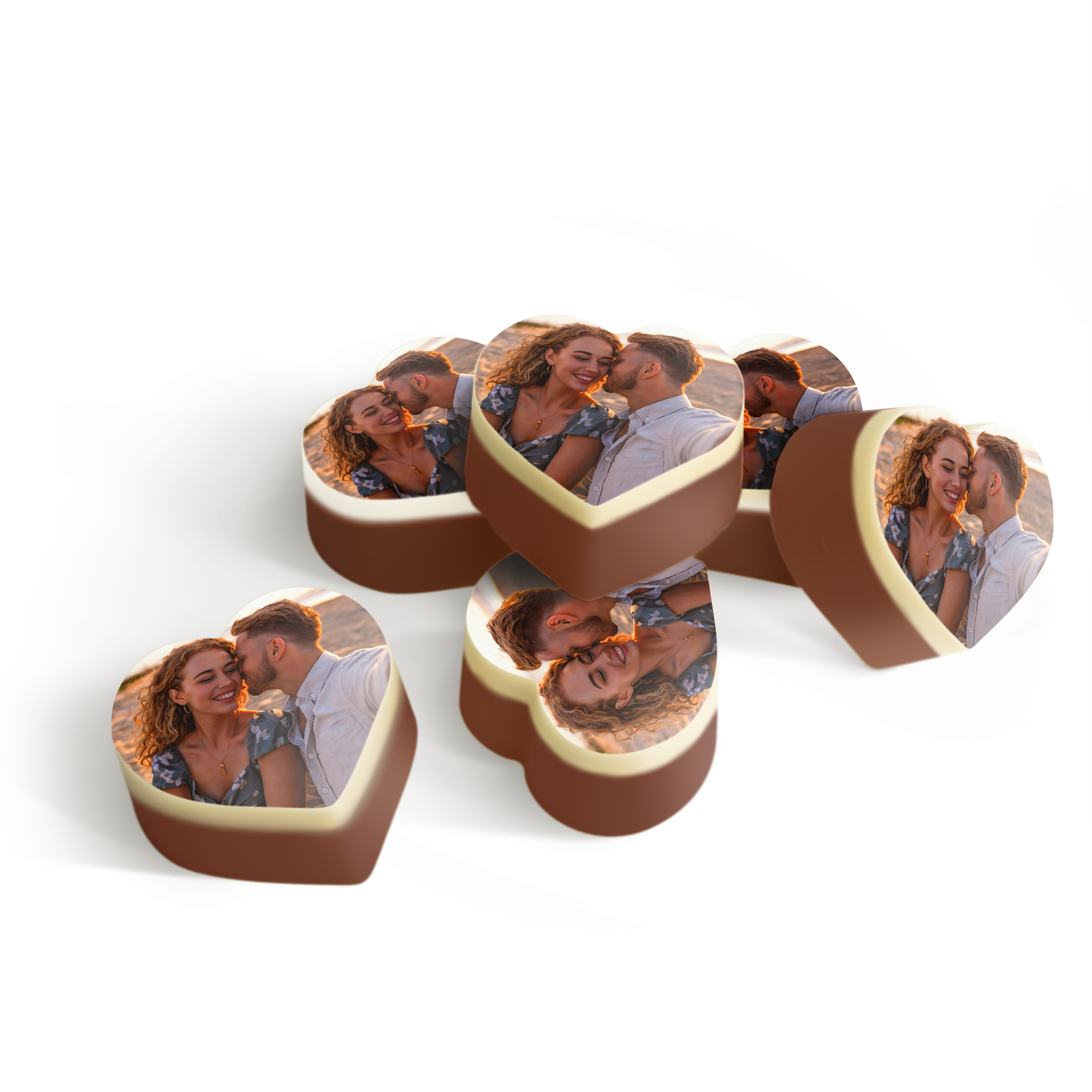 Chocolates con foto - Impresión en forma de corazón