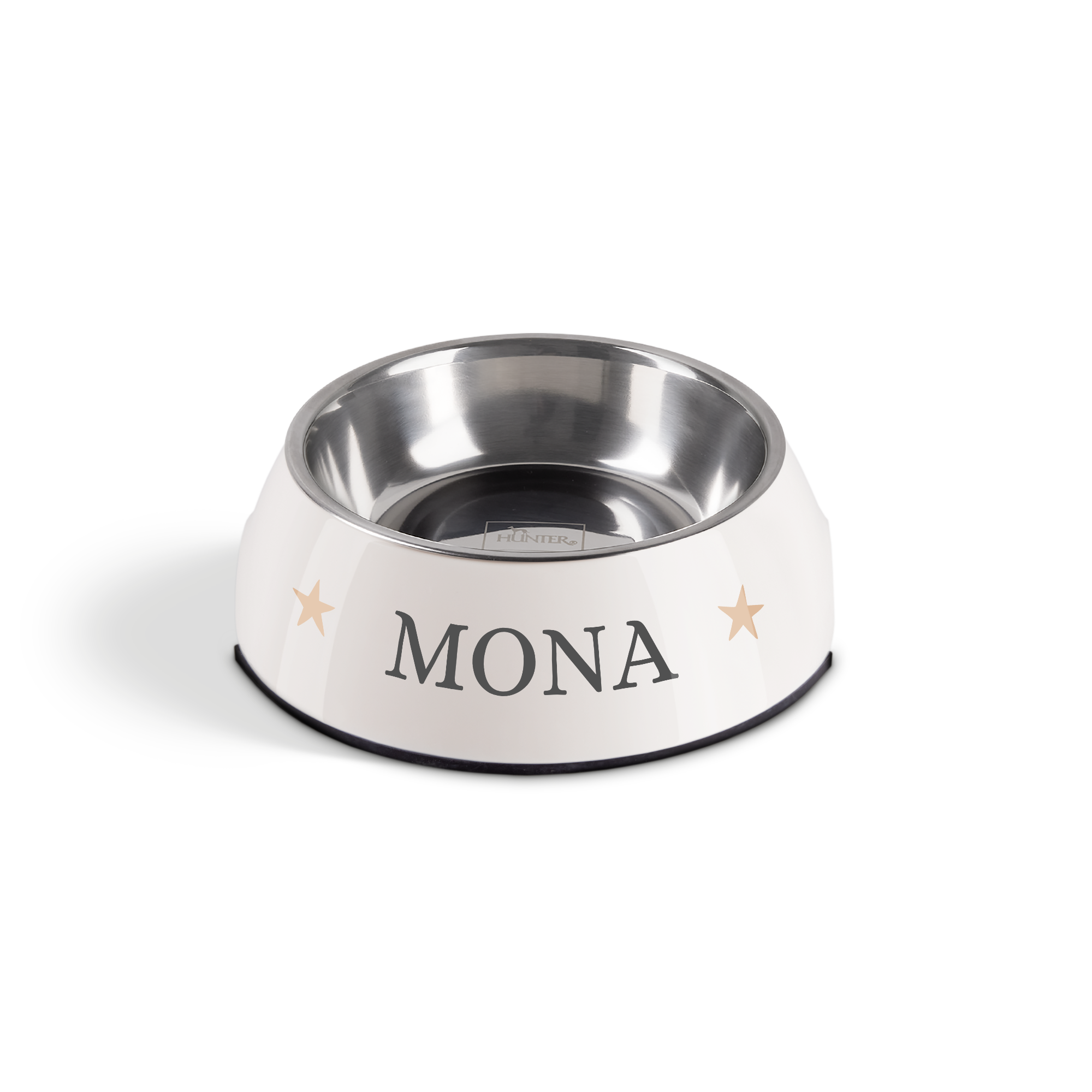 Personalised cat food bowl - White