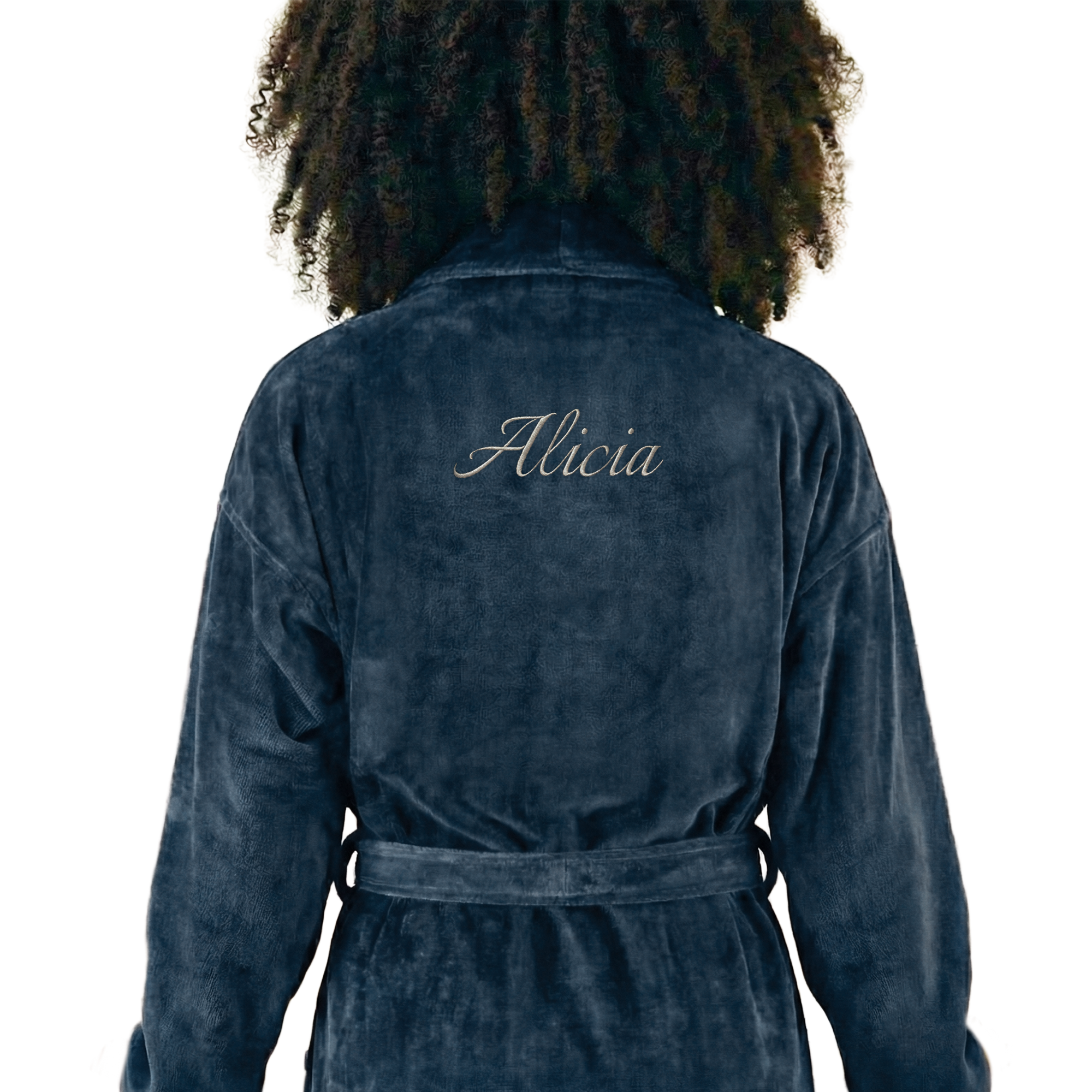 Personalised bathrobe - Women - Blue - S/M