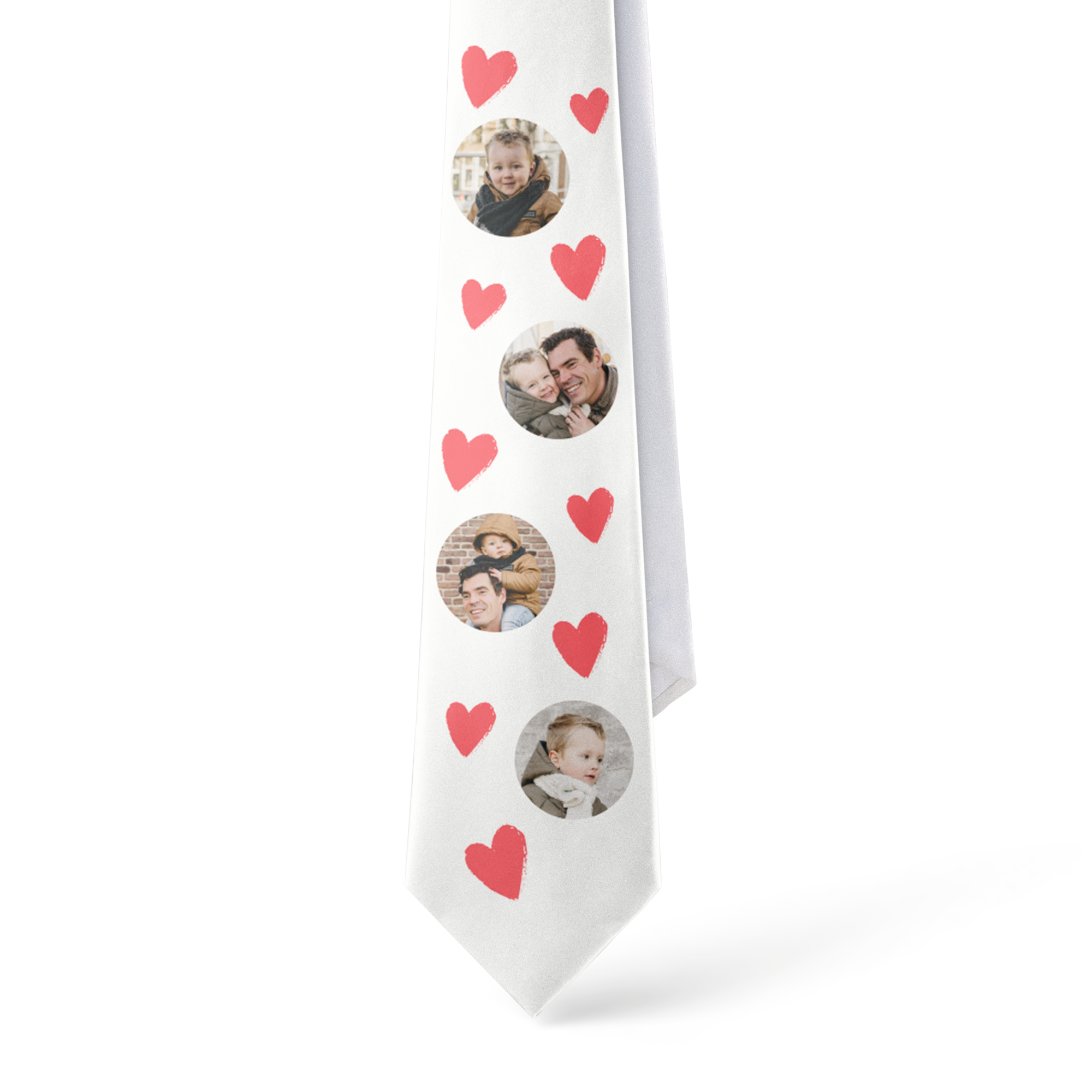 Personaliseret slips - Hvid