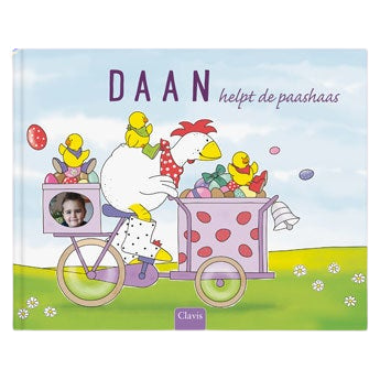 Boek met naam - Samen de paashaas helpen - Softcover 