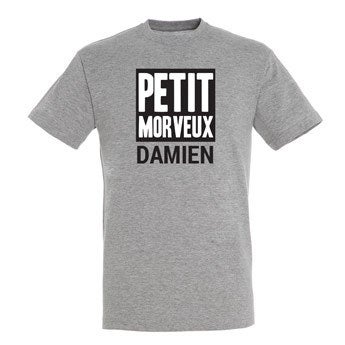 T-shirt - Homme - Gris - XXL