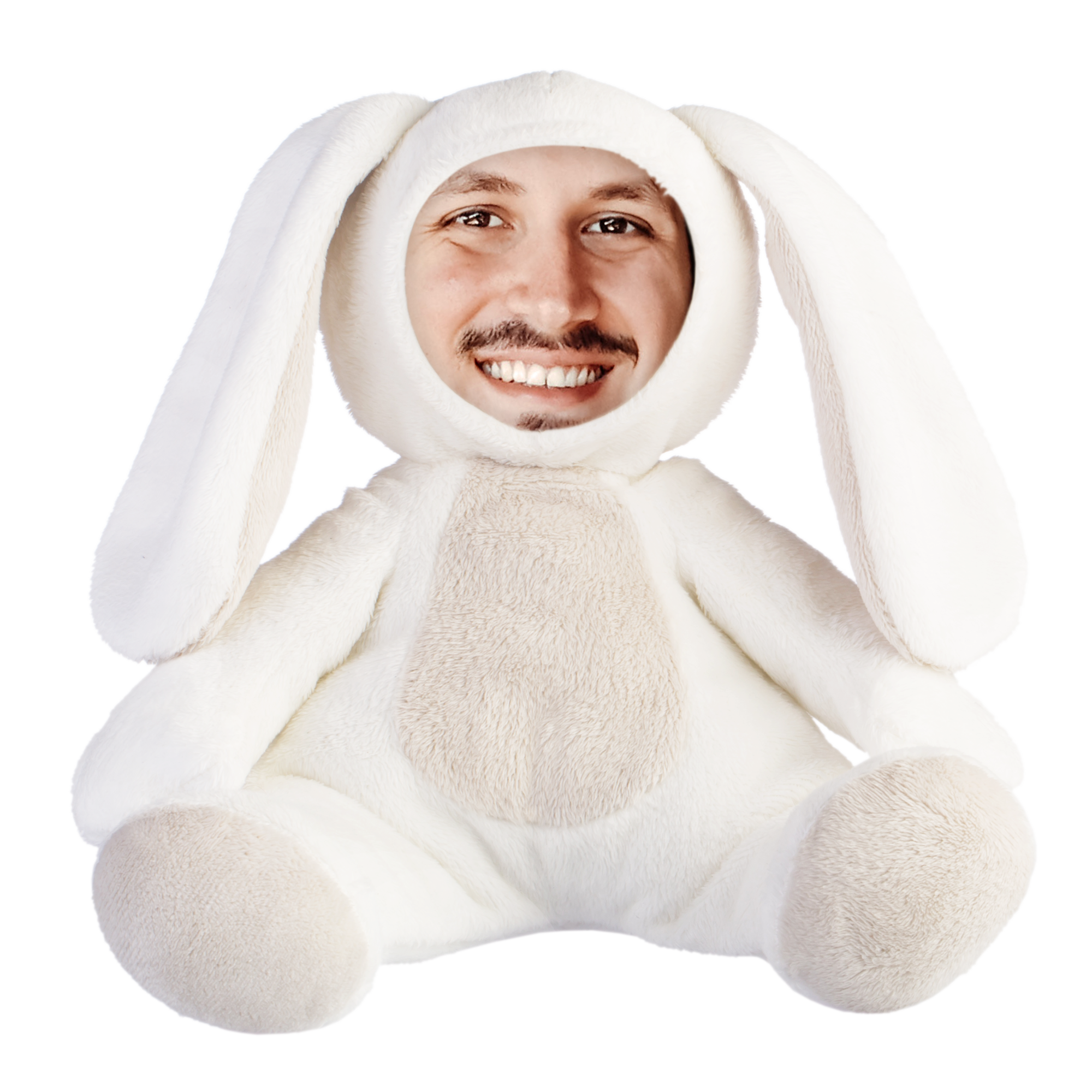 Ja - króliczek - maskotka z nadrukiem twarzy 