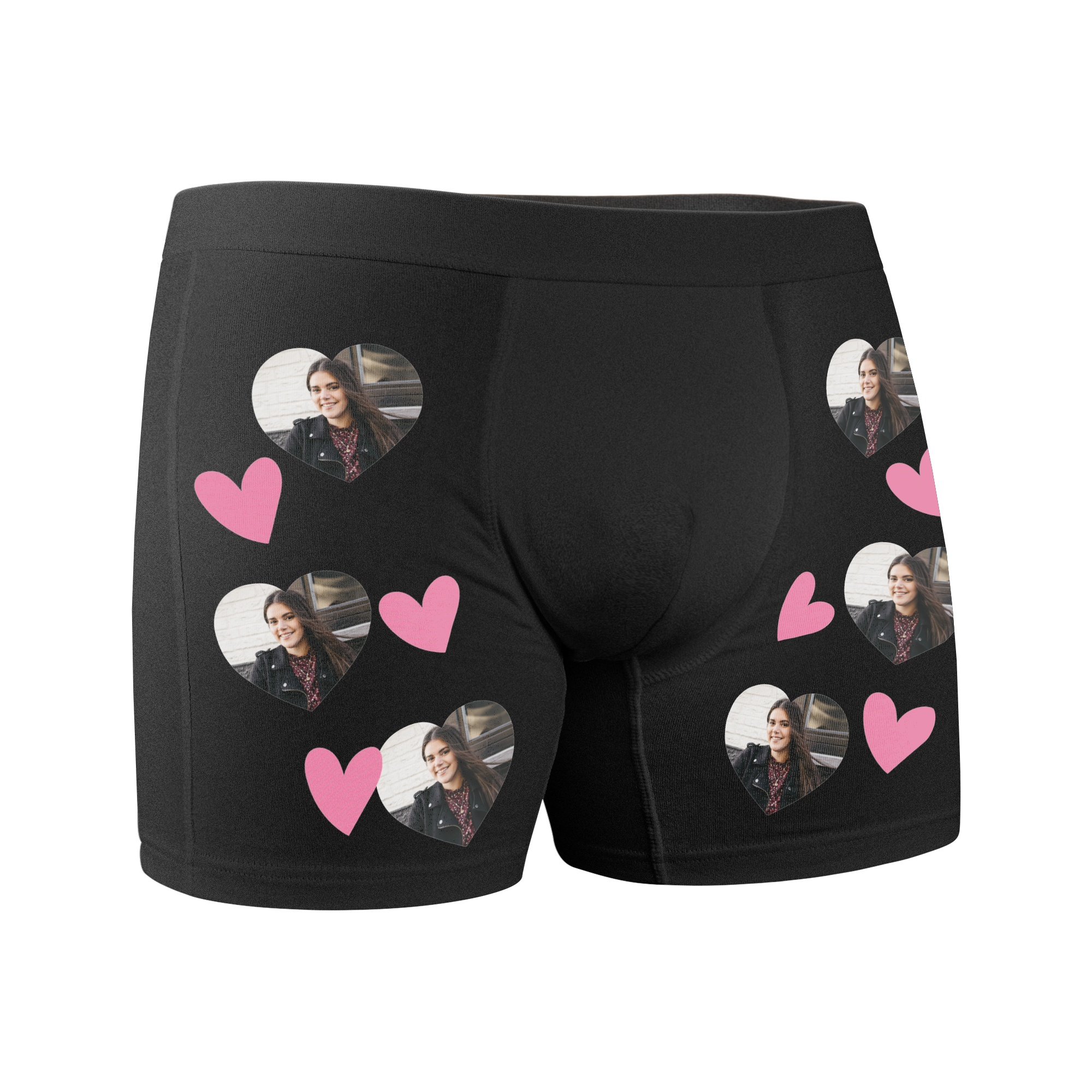 Personalised boxer shorts - M - Black