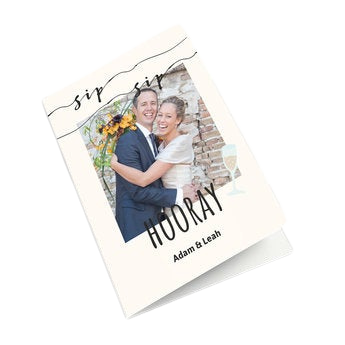Personalised greeting card - Wedding - XL - Portrait