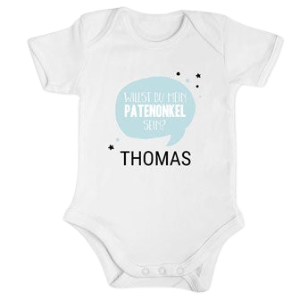 Willst du mein Patenonkel werden Babybody - Weiß - 50/56
