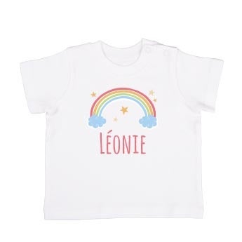 T-shirt bébé - Manches courtes - Blanc - 74/80
