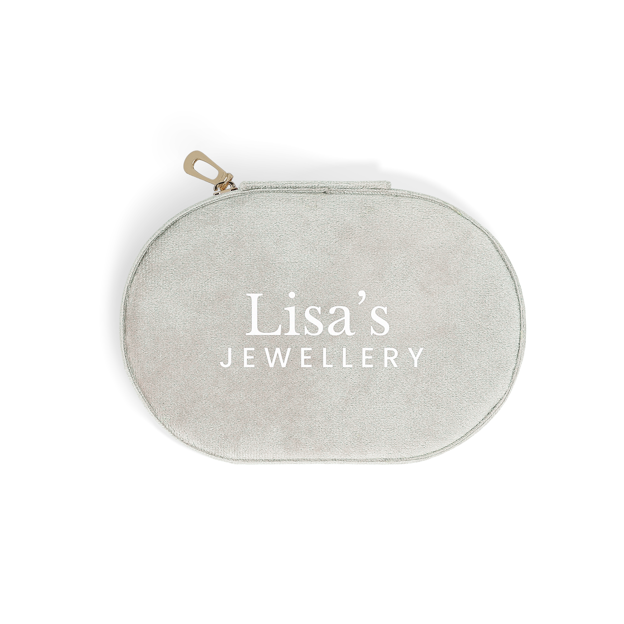 Personalised jewellery box  - Oval - Beige