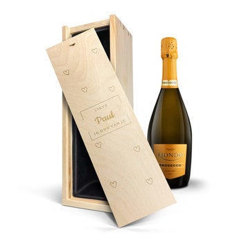 Riondo Prosecco Spumante - In gegraveerde kist