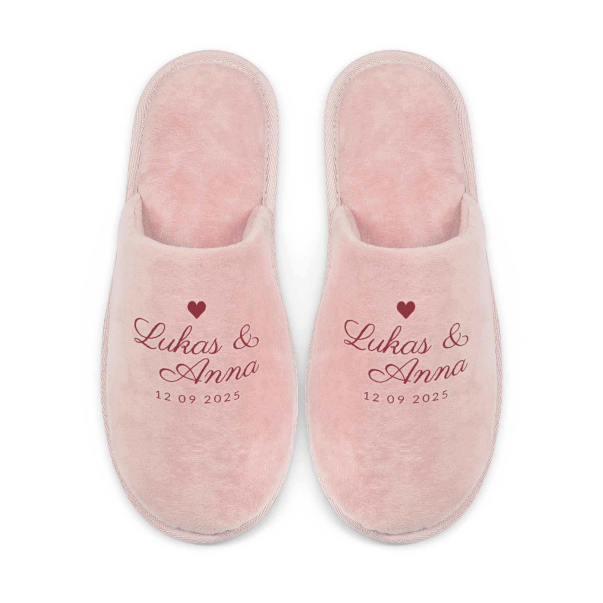 Personalisierte Hausschuhe - Rosa (43/46)