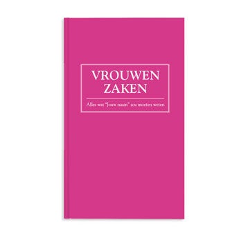 Boek met naam en foto - Vrouwenzaken - Hardcover