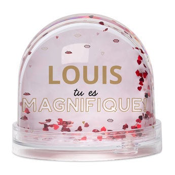 Boule à Neige Coeurs