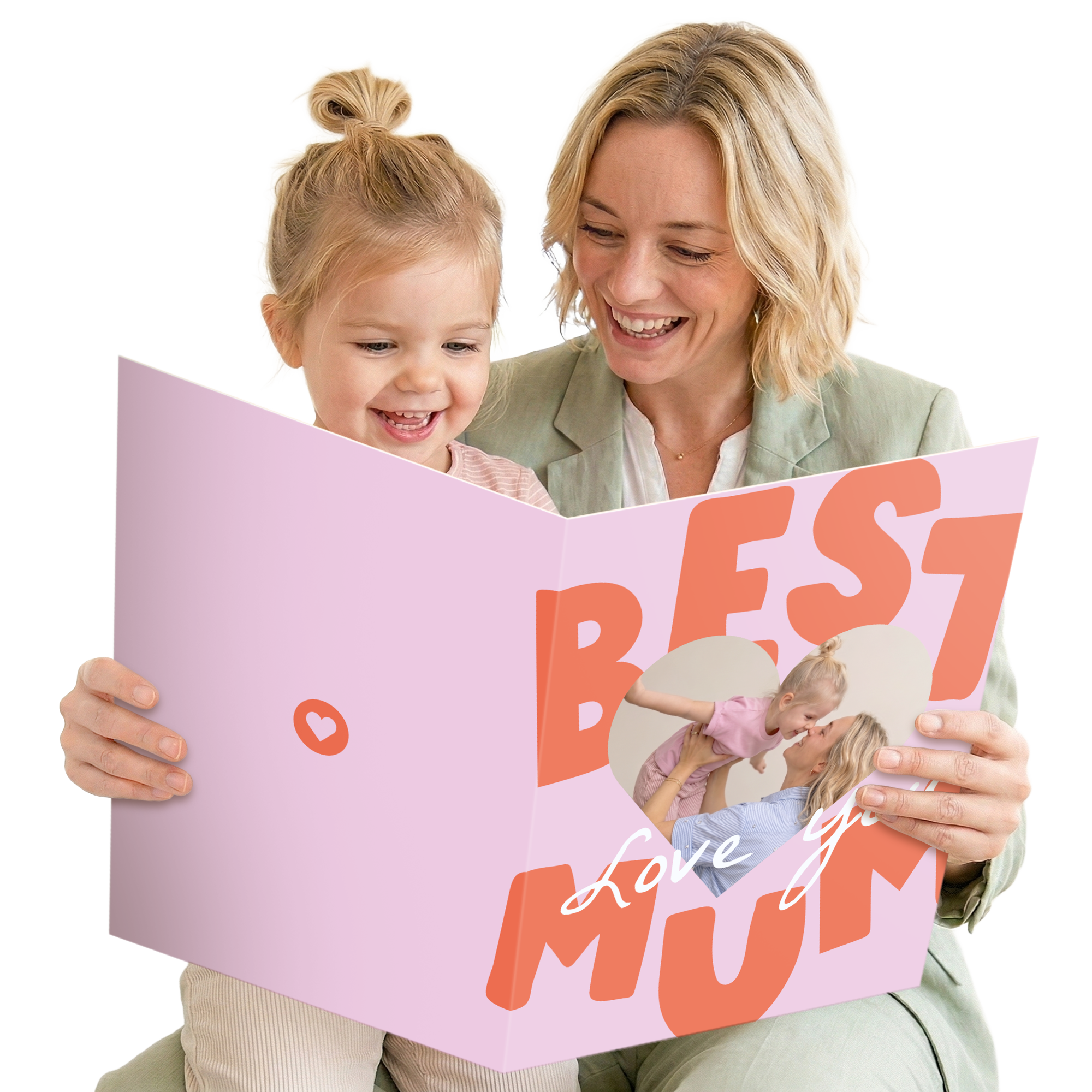 Personalisierte Riesen-Grusskarte für Mami - 50 cm