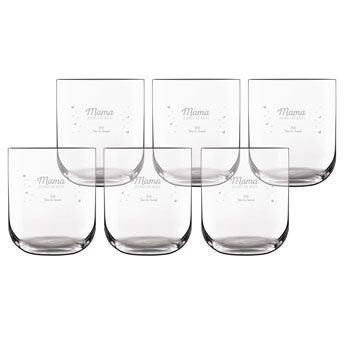 Wasserglas / Trinkglas mit Gravur