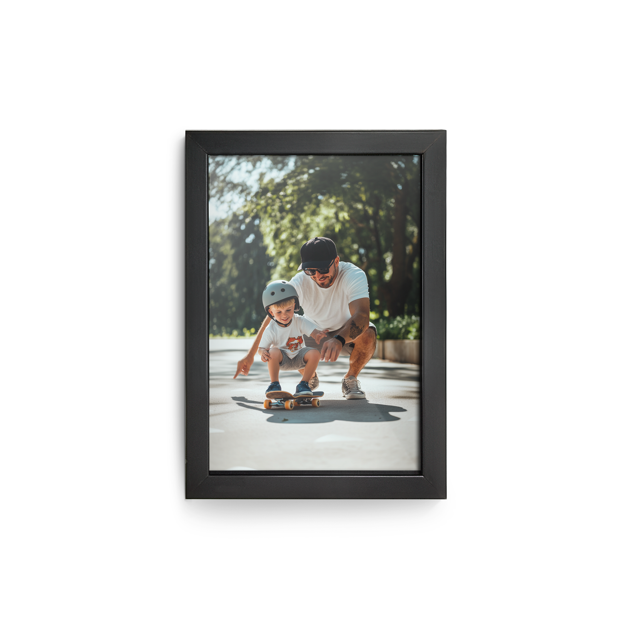 Personalised photo in black frame 10x15  