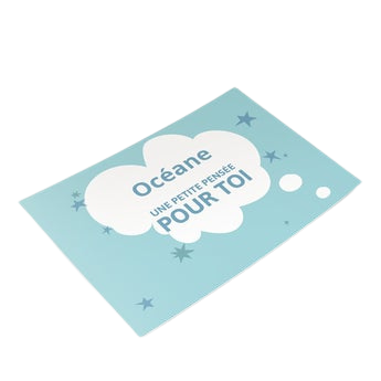 Carte postale personnalisée - Je pense à toi