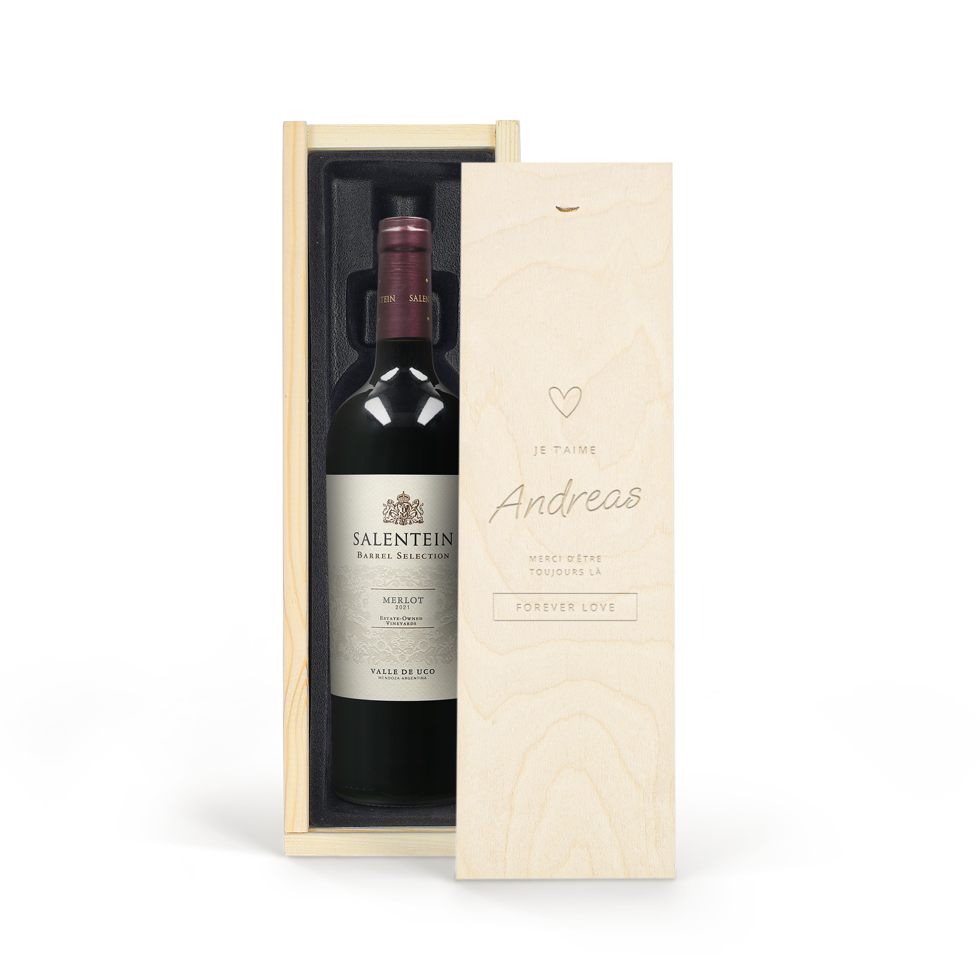 Salentein Merlot - Couvercle gravé