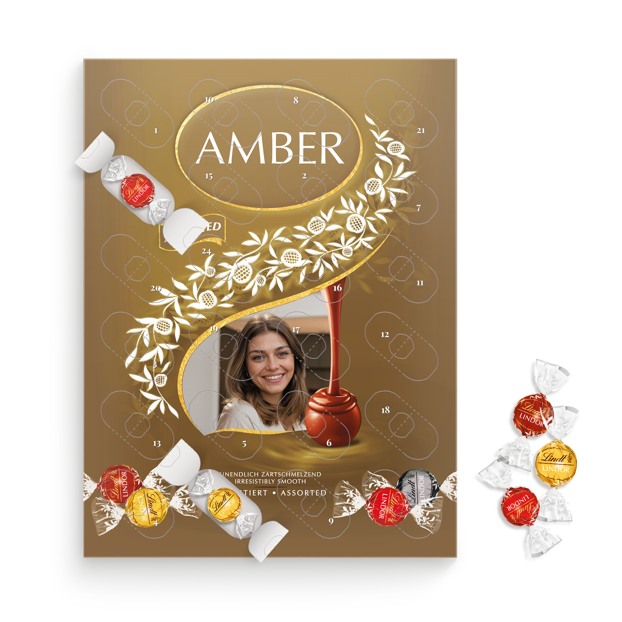 Gepersonaliseerde Lindt Lindor Assorti Mix adventkalender