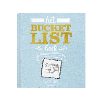 Het Bucketlist boek voor op reis met naam en foto (Softcover)