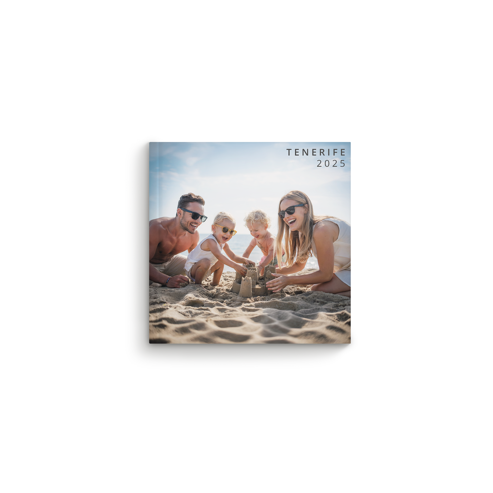 Álbum de fotos personalizado - 14,5 x 14,5 cm - Capa dura - Férias - a partir de 28 páginas
