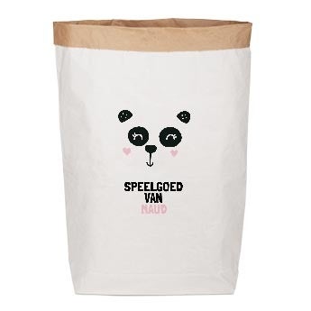 Papieren speelgoed-opbergzak