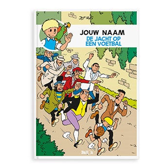 Persoonlijk stripboek - Jommeke 'De jacht op een voetbal' (Hardcover)