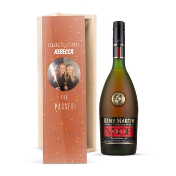 Rémy Martin VSOP brandy in personalised case
