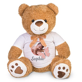 Großer Teddybär mit Foto