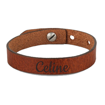 Leather bracelet women - Brown