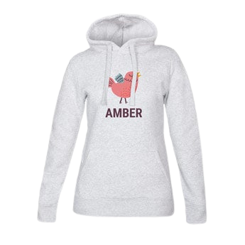 Hoodie voor dames bedrukken - Grijs - M