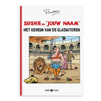 Persoonlijk stripboek - Suske en Wiske 'Het geheim van de gladiatoren' (Softcover)
