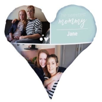 Mothersday heart shaped cushion