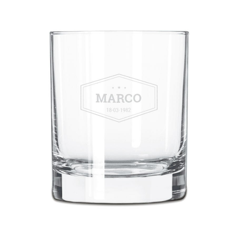 Personalised liqueur glass - Engraved - 4 pcs