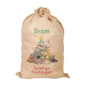 Woezel & Pip jute kerstzak