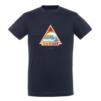 Personalised T-shirt – Men - Navy - M