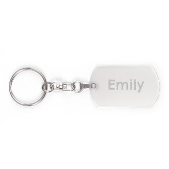 Key ring with name - Dog tag
