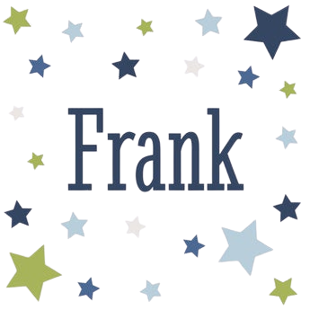 Kinderkamer muursticker met naam - 40 x 40 cm