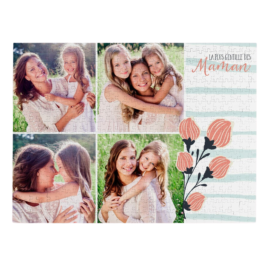 Puzzle Fête des Mères personnalisé - 500 pièces